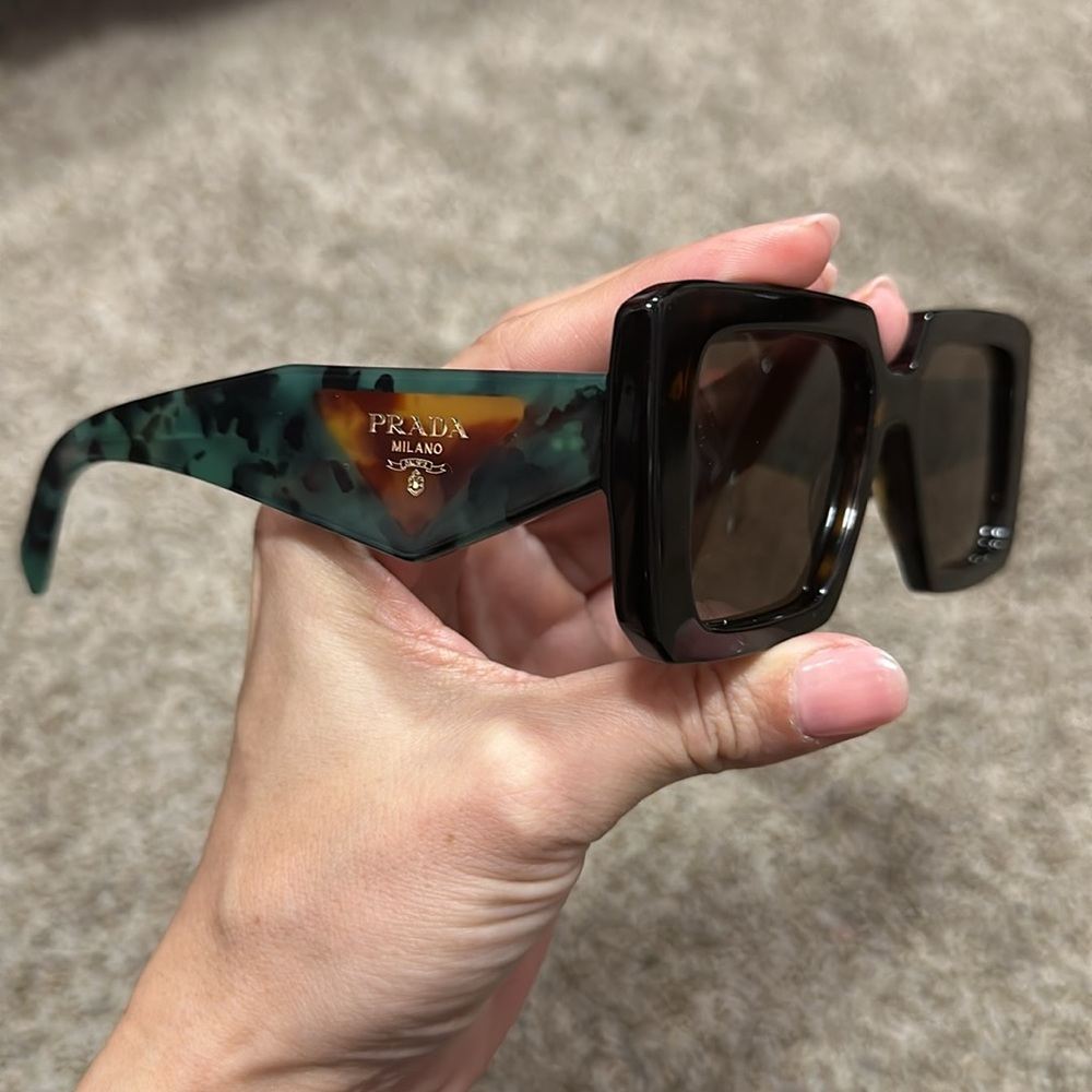 *SOLD*Prada- Square Multi Colored Tortoise Shell sunglasses LNWOT